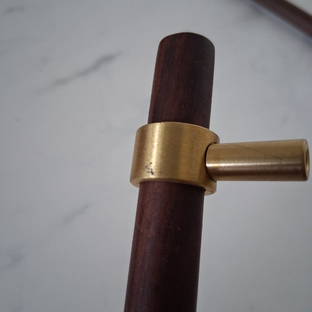 Brass And Wooden Pull Handles - Picture 3 of 4